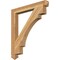 Ekena Millwork Merced Arts & Crafts Rough Sawn Bracket, Western Red Cedar, 4"W x 36"D x 40"H BKT04X36X40MRC03RWR - alternate 1